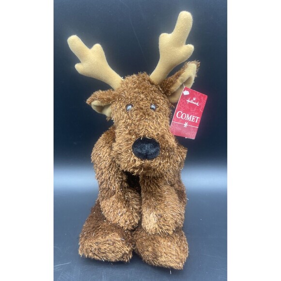 HALLMARK Comet Holiday CHRISTMAS Reindeer Plush RETIRED NEW - Picture 1 of 5